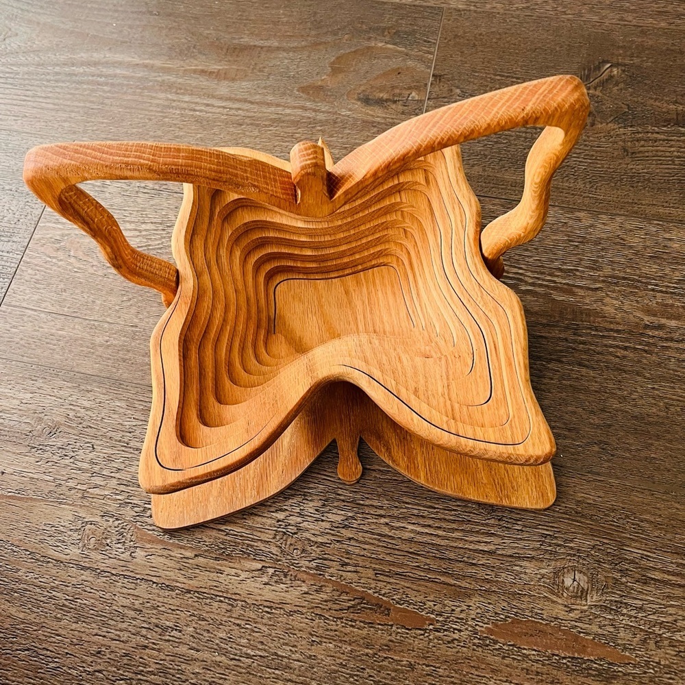 Wooden collapsible Fruit Basket - Picture 11 of 12